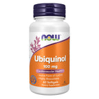 NOW Supplements, Ubiquinol 100 mg, High Bioavailability (the Active Form of CoQ10), 120 Softgels