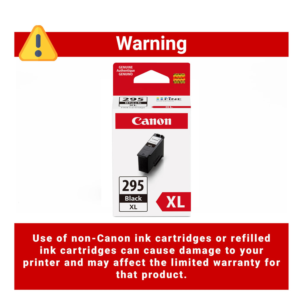 Canon PG-295XL Genuine Black Ink Cartridge, Compatible with TR7120, TS6520, TS4320