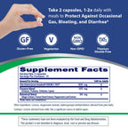 Florastor Advanced Gas & Bloat Probiotic, 30 Capsules (Pack of 2) | Digestive Enzymes and Botanicals, Plus Probiotics for Digestive Health