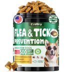 Cudory Flea and Tick Prevention for Dogs, 500 Dog Flea Treatment Chews