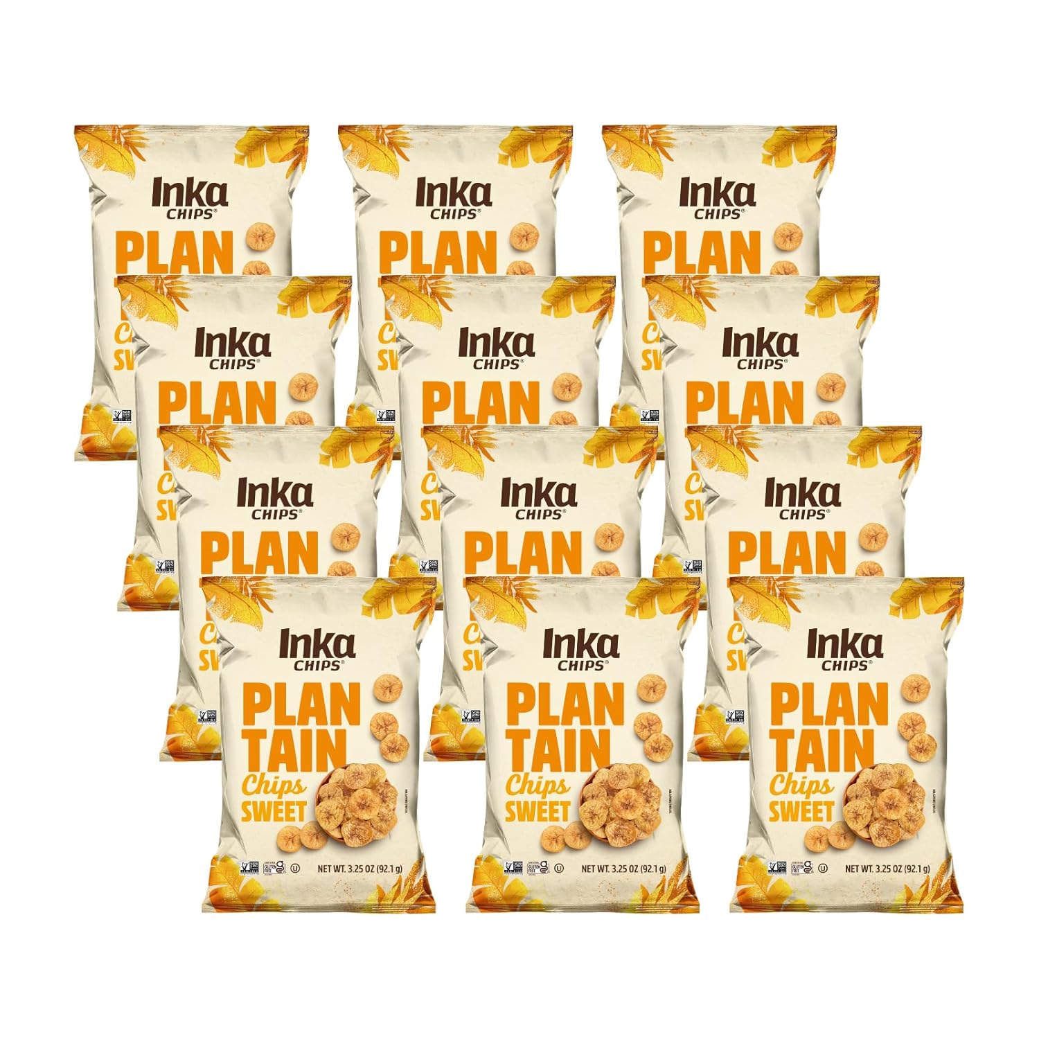 Buy now Inka Crops Inka Chips, Sweet Plantain, 3.25 Ounce (Pack of 12) 3.25 Ounce (Pack of 12) Sweet at indiglob india