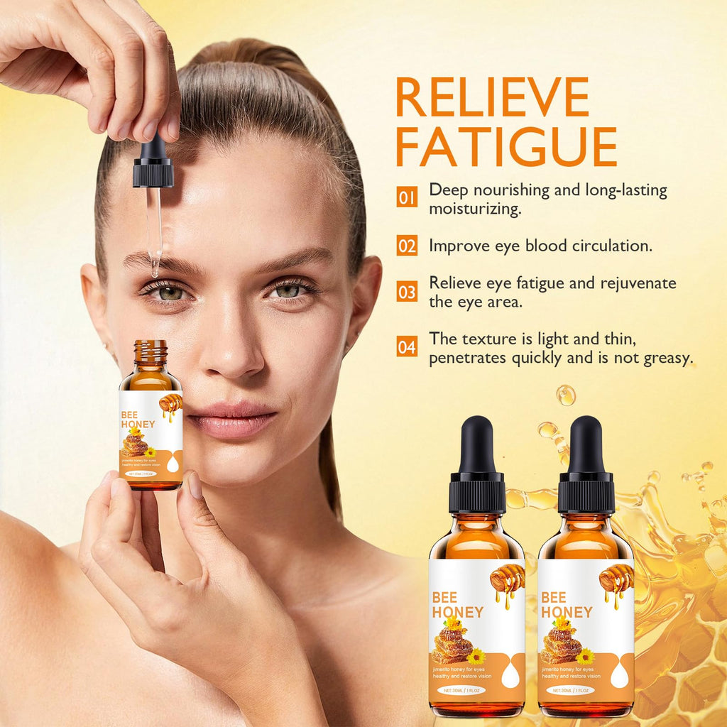 Honey Eye Care Hydration,Natural Hydration with Bee Honey, Moisturizes Refreshes Eyes, Gentle Formula for Daily Use