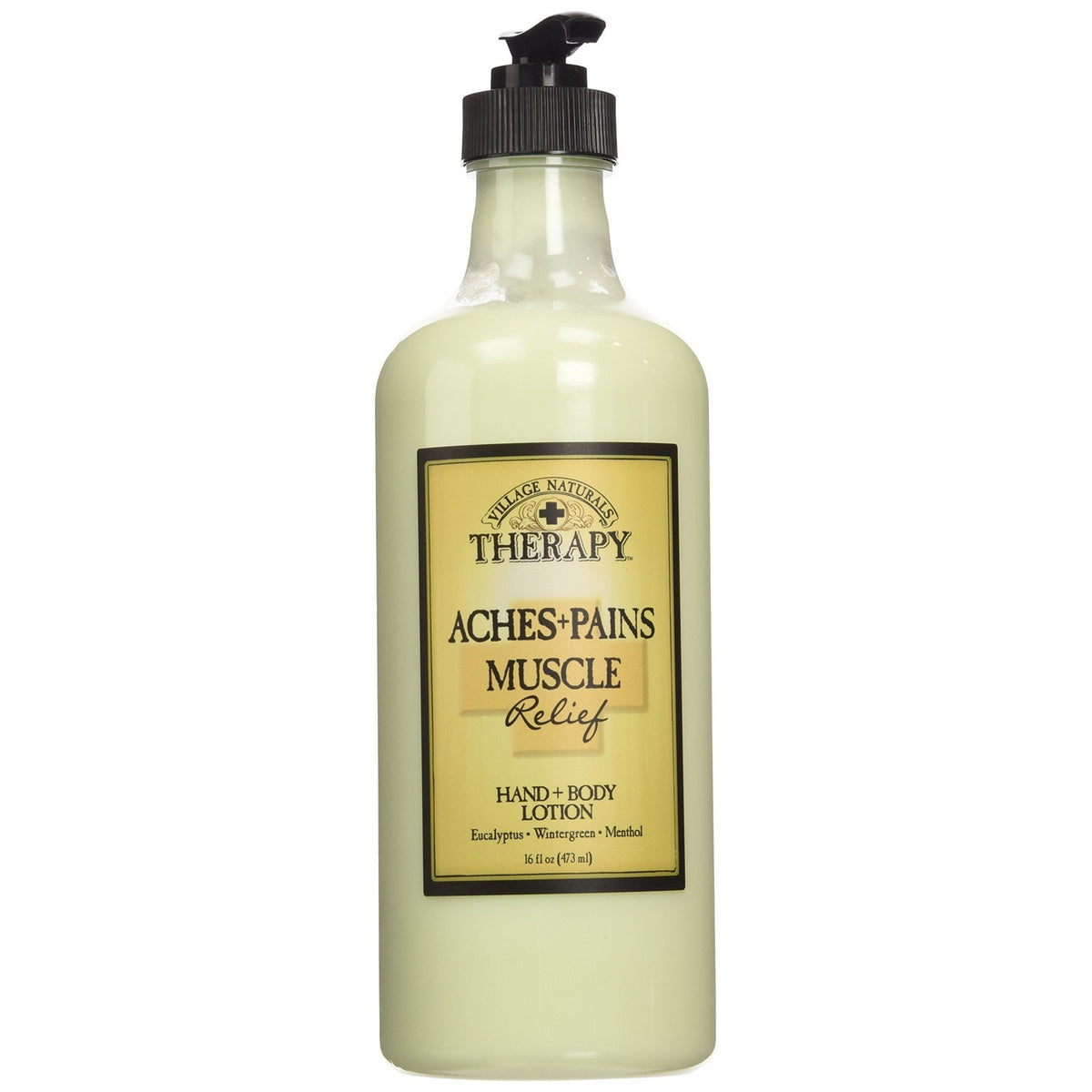Village Naturals Therapy Muscle Shea Butter Lotion, Eucalyptus Mint Scent, 16 fl oz, Pack of 3