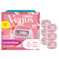 Gillette Venus ComfortGlide White Tea Women's Razor Blades, 3-Blade Razor Refills, 6 Count