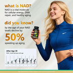 NAD Supplement 1500mg - Liposomal NAD+ Resveratrol - 120 Capsules | Nicotinamide Riboside, NAD Plus Boosting - Support Cellular Health, Stamina & Healthy Aging for Women & Men
