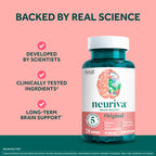 NEURIVA Original Brain Supplements - 28 Count Capsules | Brain Supplements for Memory and Focus, Phosphatidylserine, Neurofactor, Decaffeinated Nootropic, Clinically Tested
