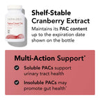 Theralogix TheraCran One Cranberry – UTI Prevention, NSF Certified | Helps prevent UTIs with 36mg of soluble proanthocyanidins (PACs) — the research-backed dose.*