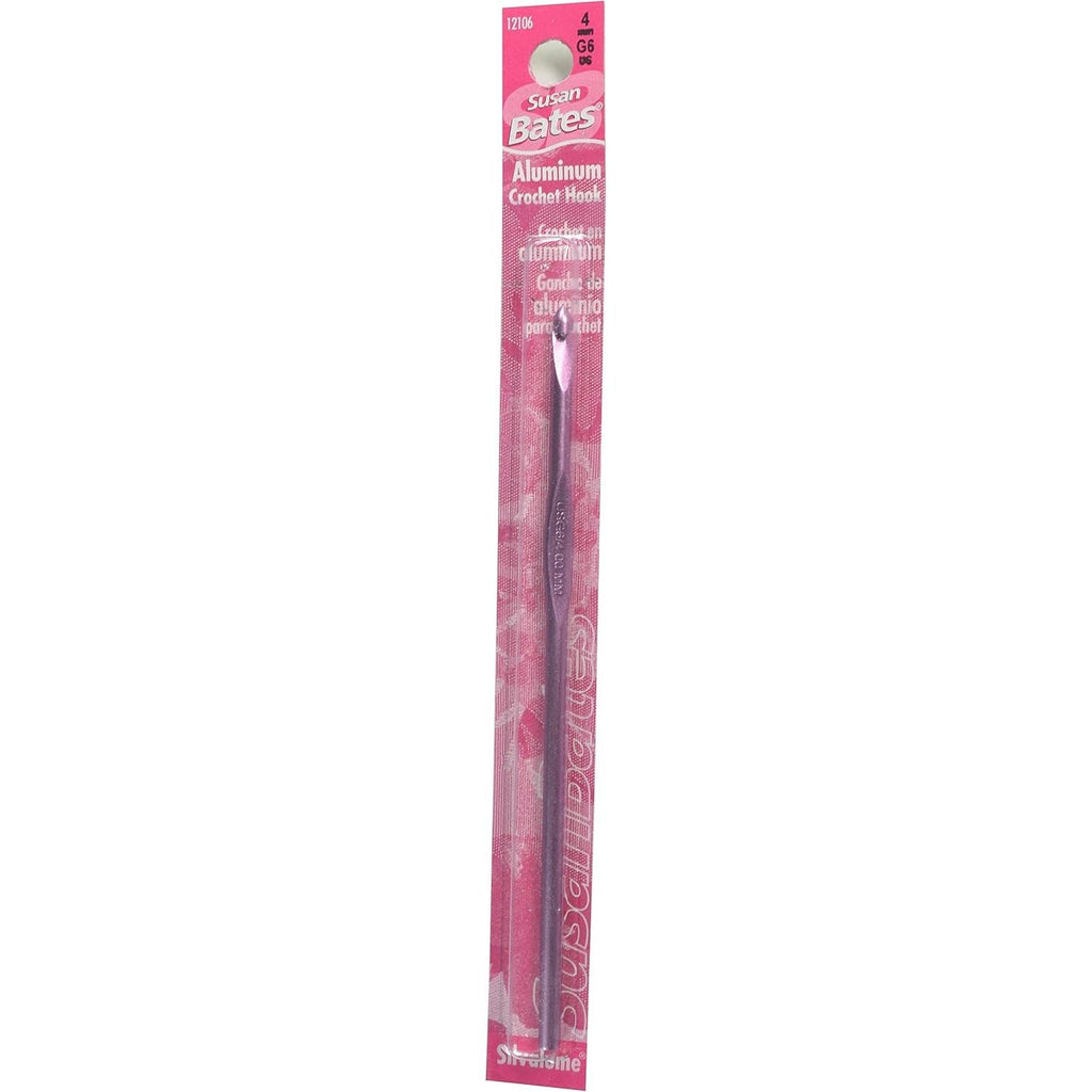 Buy now Susan Bates 5-1/2-Inch Silvalume Aluminum Crochet Hook, 5.5mm, Red at indiglob india