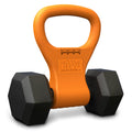 KETTLE GRYP Dumbbell to Kettlebell Grip Converter Handle Made in USA Orange