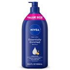 NIVEA Essentially Enriched Body Lotion Very Dry Skin, 33.8 Fl Oz Value Size