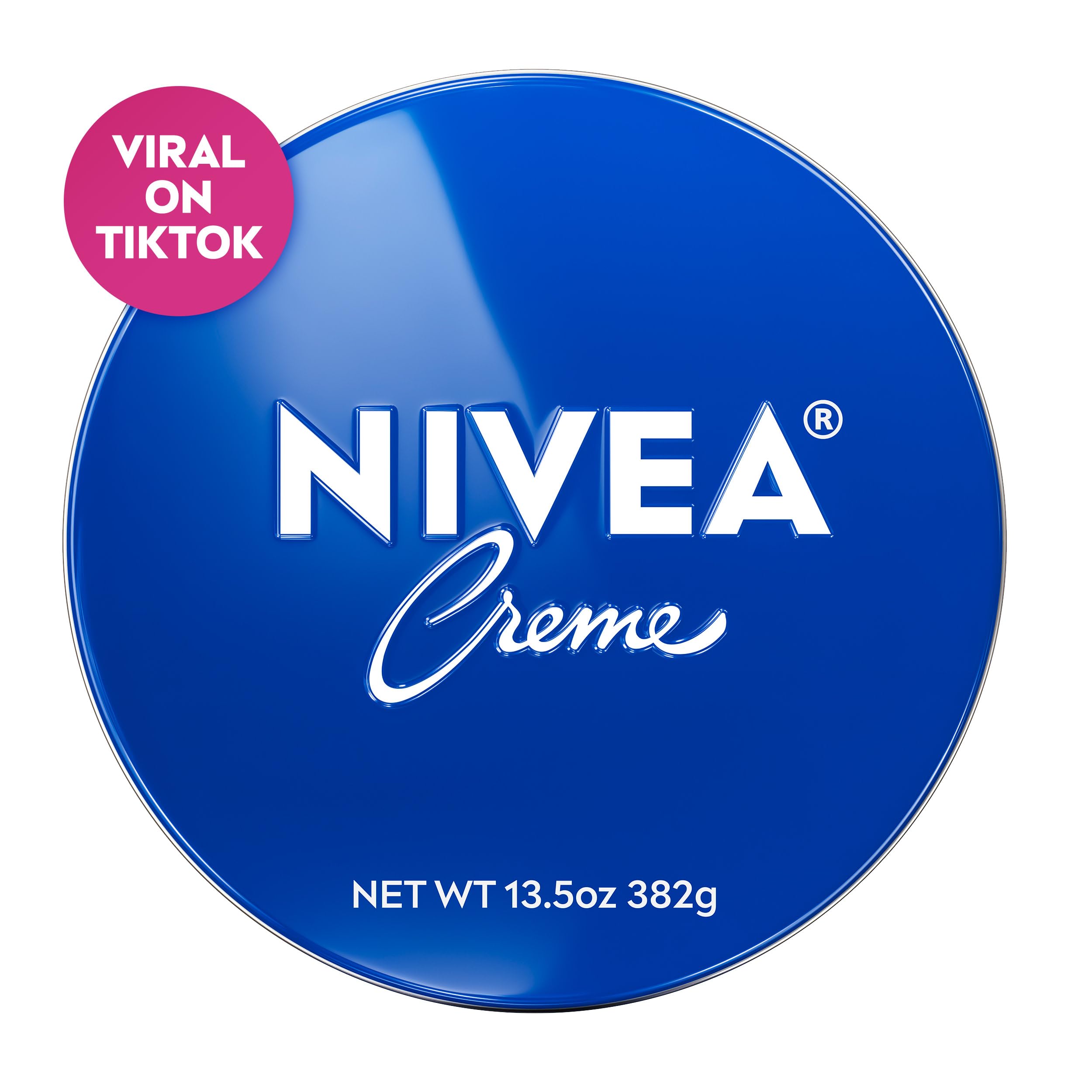 NIVEA Creme Body, Face and Hand Moisturizing Cream, 13.5 Oz Tin