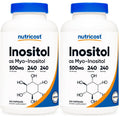 Nutricost Inositol Capsules 500mg, 240 Capsules - Veggie Capsules, Non-GMO, Gluten Free (Myo-Inositol) (Pack of 2)