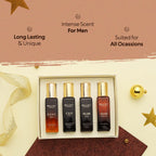 Buy now Bella Vita Luxury Long Lasting Perfume Gift Set for Man | 4x20ml | Gifts for Men | Woody, Citrusy, Oud, Premium Fragrance Scent | KLUB, OUD, CEO, G.O.A.T | Best gift for Valentine's Day at indiglob india