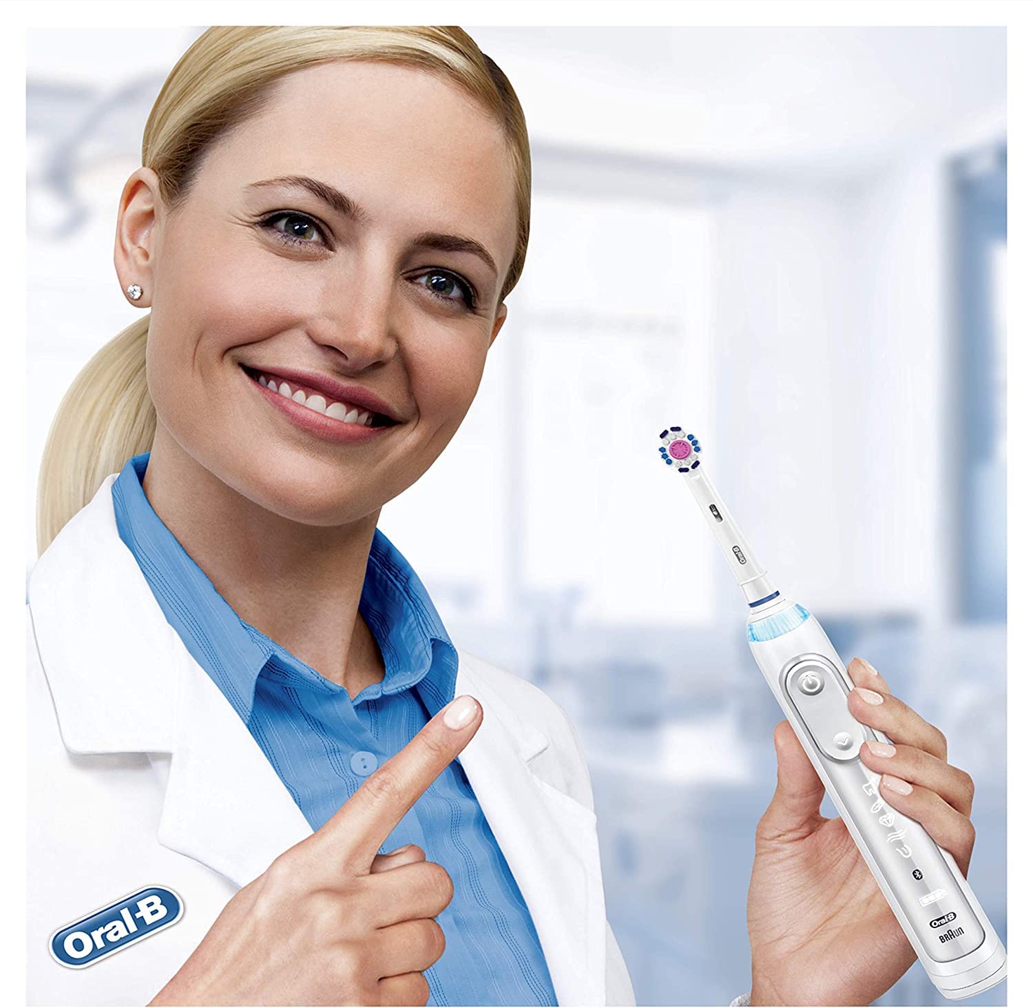 Buy now Oral-B 3D White Toothbrush Heads Pack of 4 Replacement Refills for Electric Rechargeable Toothbrush at indiglob india