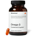 Momentous Omega-3 Fish Oil, EPA & DHA Supplement, No Aftertaste, 1,600mg | Supports Heart, Joint, & Brain Health, Mercury Tested, NSF Certified for Sport, Non-GMO & Gluten-Free (30 Servings)