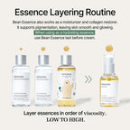 Bean Essence - Gentle Liquid Exfoliant for Glass Skin & Pore Care, 0.68floz | 2-in-1 Gentle Liquid Exfoliant & Hydrating Serum for Glass Skin & Pore Care, Korean Skincare, 20ml