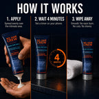 No Hair Crew Intimate/Private At Home Hair Removal Cream for Men - Painless, Flawless, Soothing Depilatory for Unwanted Coarse Male Body Hair, 100ml