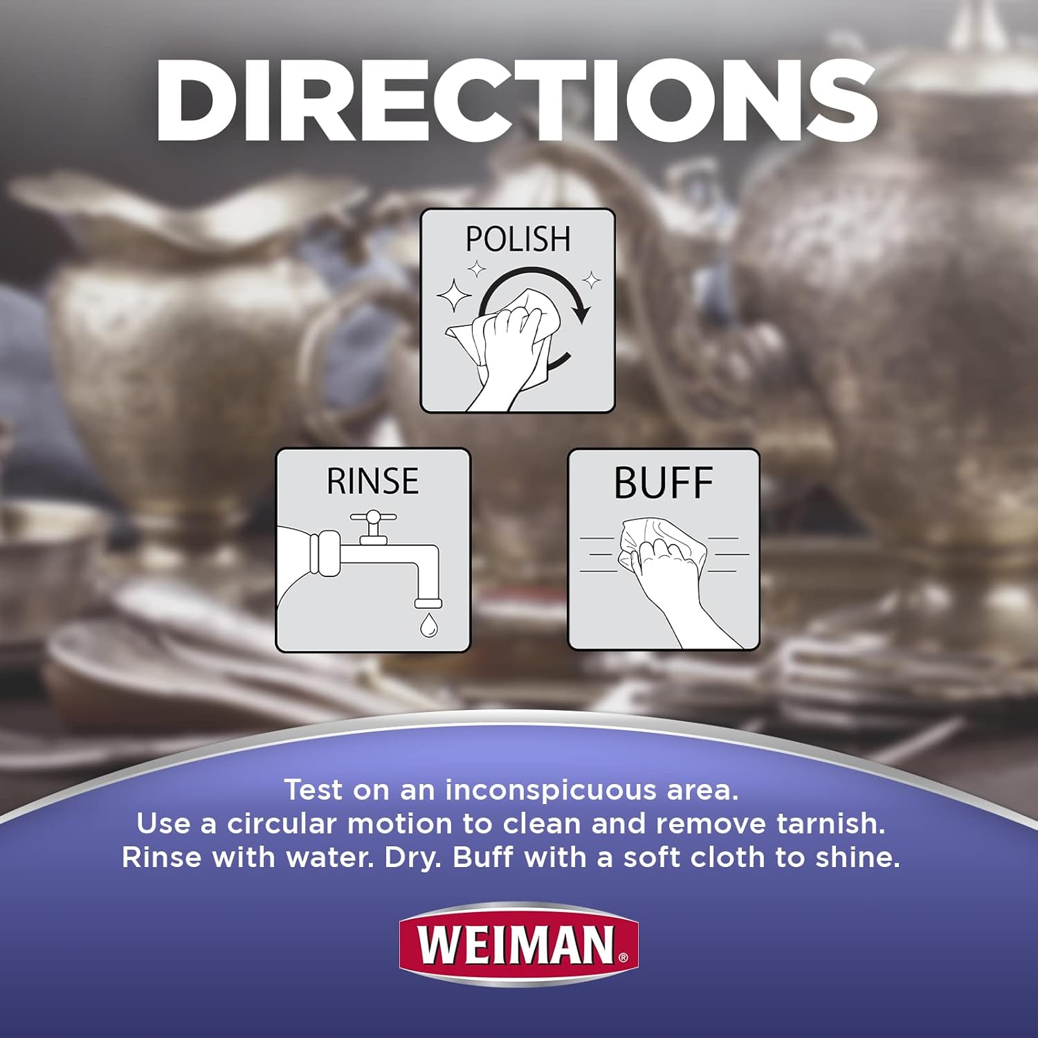 Buy now Weiman Jewelry Polish Cleaner, Tarnish Remover Wipes - 20 Count - Use on Silver Jewelry Antique Silver Gold Brass Copper and Aluminum at indiglob india