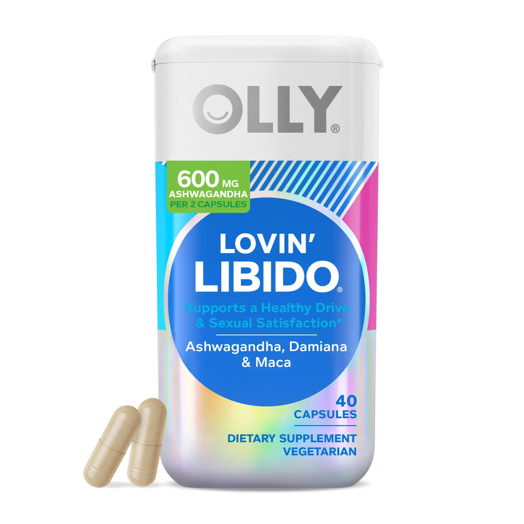 OLLY Lovin' Libido, Boost Desire with Ashwagandha, Maca & Damiana- 40 Count