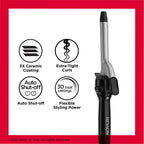 Buy now Revlon Perfect Heat Triple Ceramic Curling Iron | For Silky Smooth Tight Curls (3/4 in) at indiglob india