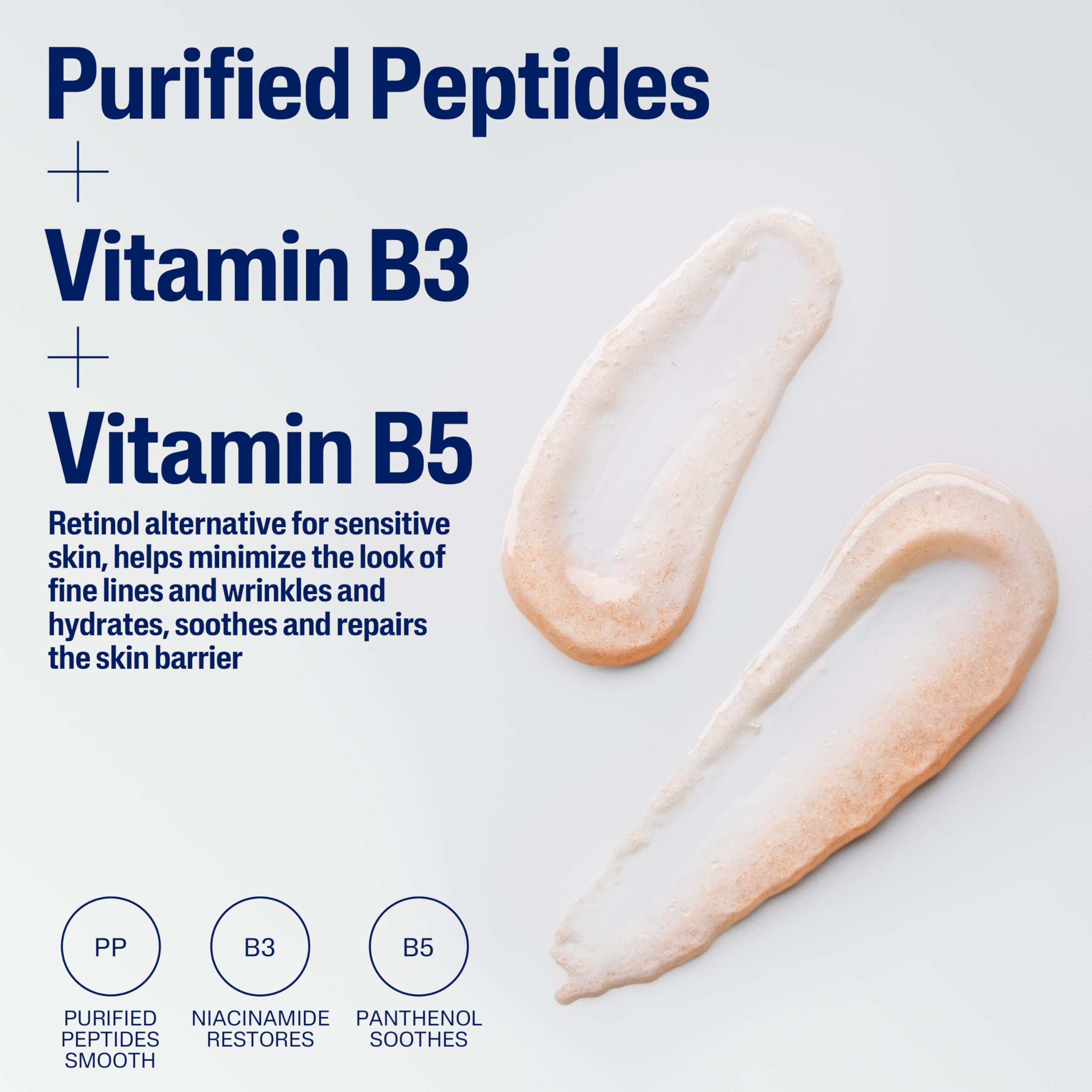 Cetaphil Healthy Renew Anti-Aging Face Serum, Peptides, Retinol-Free, 1oz | Retinol Alternative, Niacinamide & Peptides, Fragrance Free, Sensitive Skin, Vitamin B Complex, Firms And Smooths
