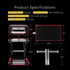 Buy now VIVOHOME Motorcycle Lift Scissor Jack Steel Wide Deck Hoist Crank Center Stand 1100 LBS Capacity for Motorcycles, ATVs, Dirt Bikes Red at indiglob india