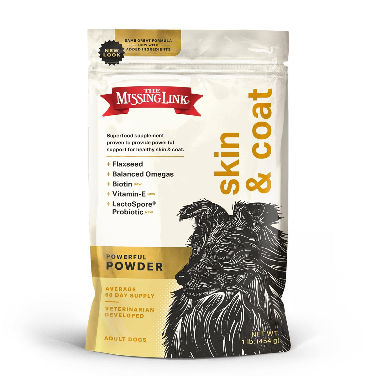 The Missing Link Skin & Coat Superfood Supplement Powder, Dogs, 1 lb