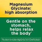 Nature Made Magnesium Glycinate 200 mg per Serving, 60 Capsules | High Absorption Magnesium Supplement for Muscle, Heart and Bone Support, Magnesium Bisglycinate Capsules, 30 Day Supply