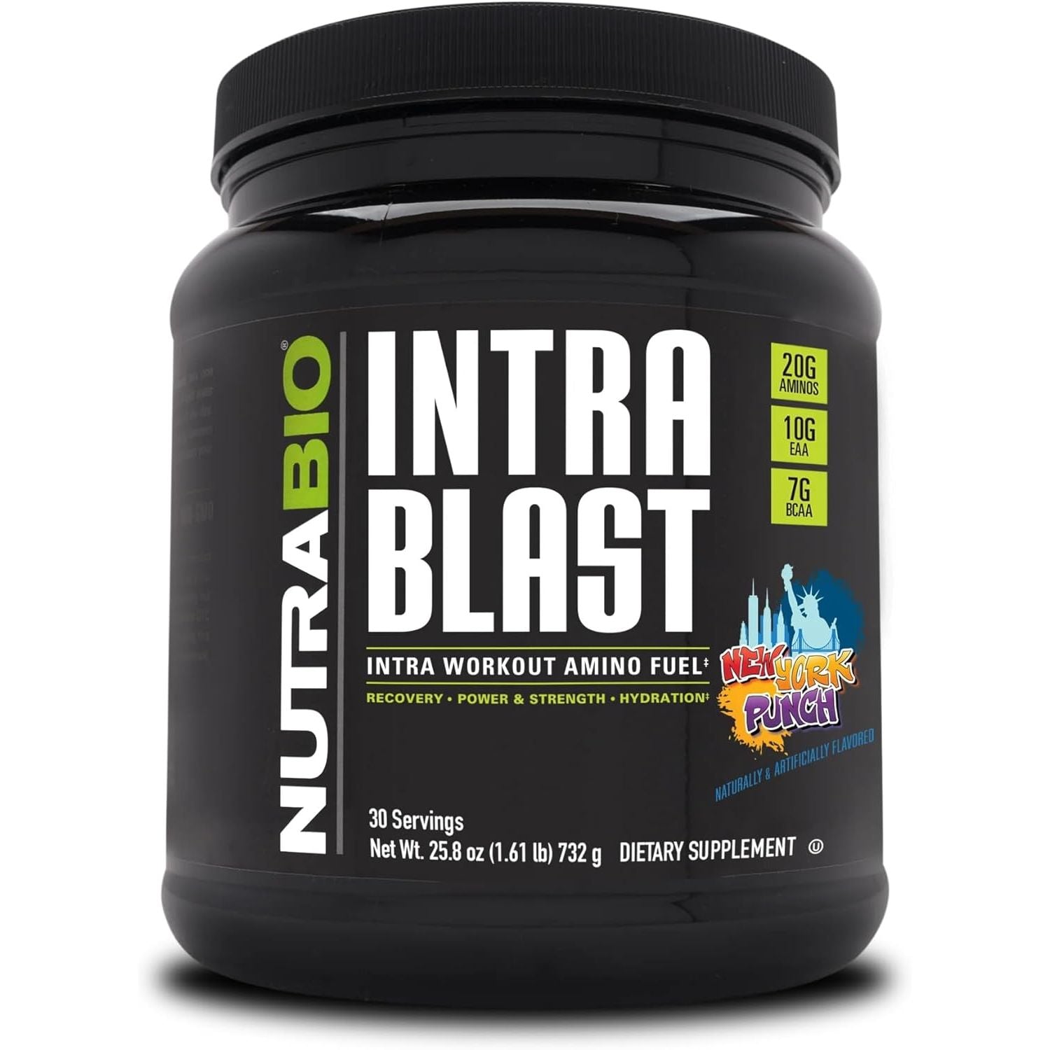 Buy now NutraBio Intra Blast Bcaa Powder Amino Acid Supplement, Electrolyte & Hydration Blend, Intra, Pre Workout & Muscle Recovery, 20g Eaa Amino Acids Powder, 5g Glutamine- Grape Berry Crush, 30 Serving New York Punch at indiglob india