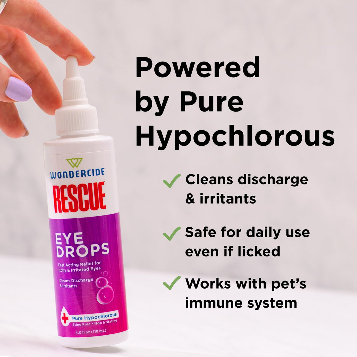 Wondercide Rescue - Eye Drops and Wash for Dogs and Cats - 4 oz