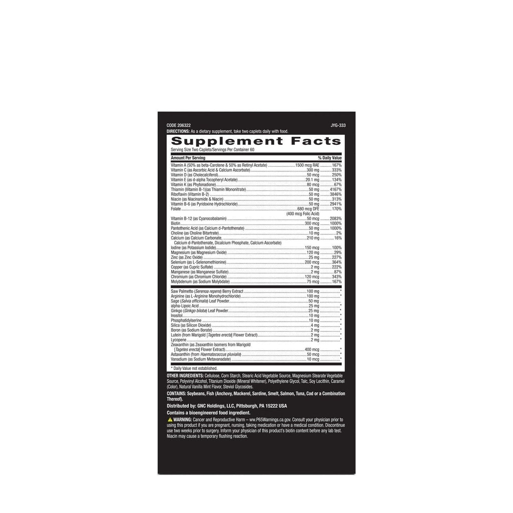 GNC Mega Men 50 Plus Multivitamin for Men | Antioxidants | Heart Health | Prostate and Circulatory Support | 120 Count | Clinically Studied Antioxidant Formula Supports Heart Health, Prostate Health, and Protection Against Free Radicals