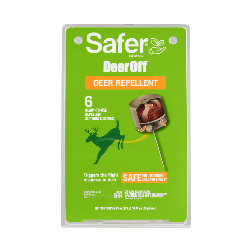 Safer Brand Deer-Off Repellent Stations, 6-Pack, Deer and Rabbit Repellent