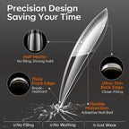 Modelones short almond nail tips offer a precision design for quick application. Strong hold, break-resistant, and time-saving.
