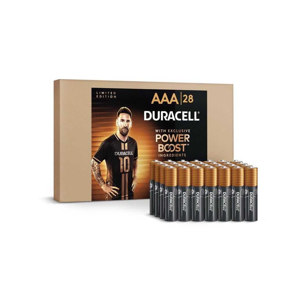 Duracell x Messi Coppertop AAA Batteries, 28 Count, Limited Edition