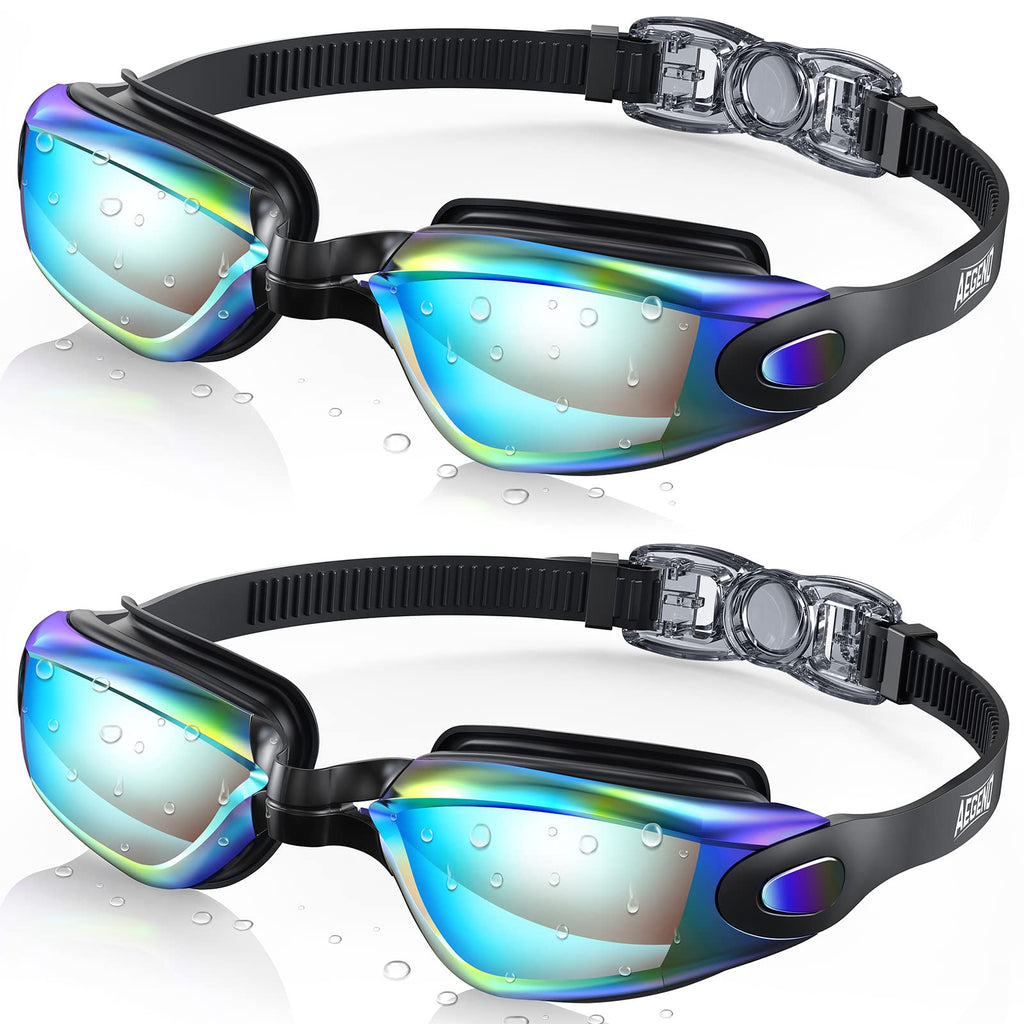 Buy now Aegend Swim Goggles, 2 Pack Swimming Goggles No Leaking Adult Men Women Youth at indiglob india