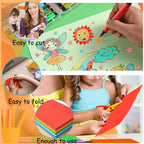 300 Sheets Colored Paper, 8.5 X 11 Colored Printer Paper Lightweight Construction Paper Double Sided Origami Paper for Crafts & Art, 20 Assorted Colors ( 70gsm/19lb)