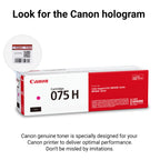 Canon Genuine 075 Magenta High Capacity Toner Cartridge Compatible with MF660 Series and LBP640 Series Laser Printers