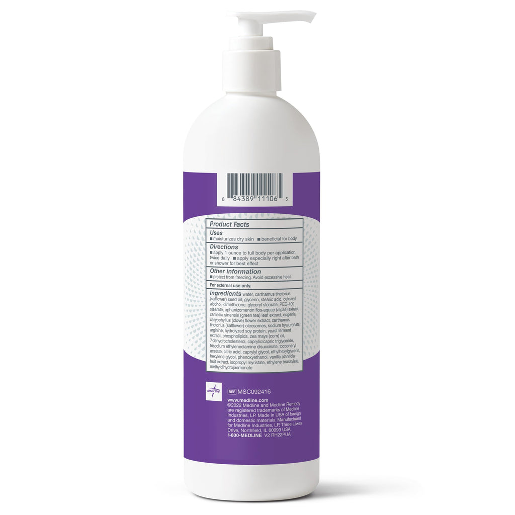 Buy now Medline Remedy Clinical Skin Cream, Vanilla Scent (16 fl oz), Moisturizing Face and Body Cream for All Ages, Paraben & Sulfate Free, Quick Absorbent Formula, Hypoallergenic Skin Moisturizer at indiglob india