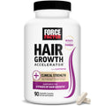 Force Factor Hair Growth Accelerator Soft Chews with Lustriva | Hair Growth Vitamins for Women & Men with Clinically Studied Lustriva & Biotin for Thicker, Fuller Hair, 60 Soft Chews
