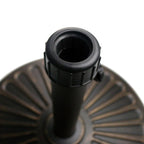 Sunnyglade 18" 30.2-lb Heavy Duty Round Patio Umbrella Base Antiqued Bronze