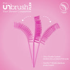 FHI Heat UNbrush Flex Detangling Brush - Ultra Flexible Hairbrush | DuoFlex Anti-Static Bristles for Removing Tangles, Massaging Scalp & Faster Styling - Pain-Free Hair Brush Detangler