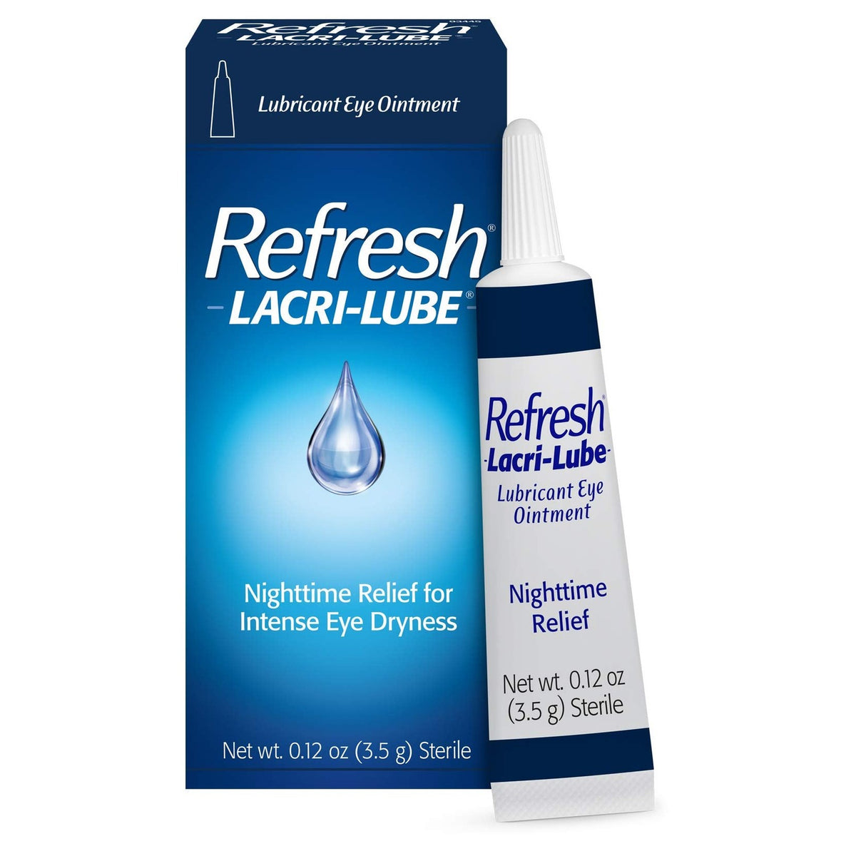 REFRESH LACRI-LUBE Lubricant Eye Ointment, 0.12 oz (3.5 g)