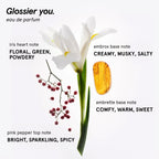 Glossier You Eau de Parfum, Unisex Skin-Scent Enhancer, XL 100 ml | Warm, Musky & Spicy, Pink Pepper, Iris & Ambrox Base Notes, Smells Different on Everyone, Layer & Mix to Match Your Mood
