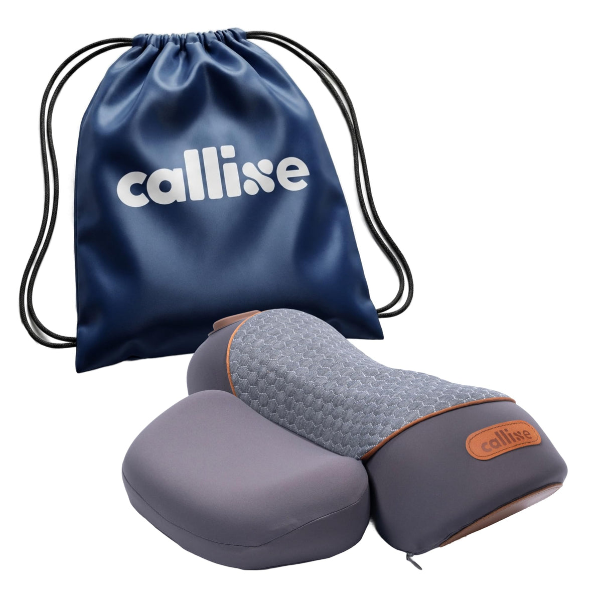 CALLIXE Original TheraPillow – 3-in-1 Neck Massager Pillow with Heat & Gentle Traction | Relaxing Neck & Shoulder Support with Vibration Massage, Wireless Design & USB-C Charging