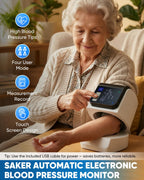 Saker Blood Pressure Monitor Upper Arm, No-Wrap BP Machine, FDA-Cleared
