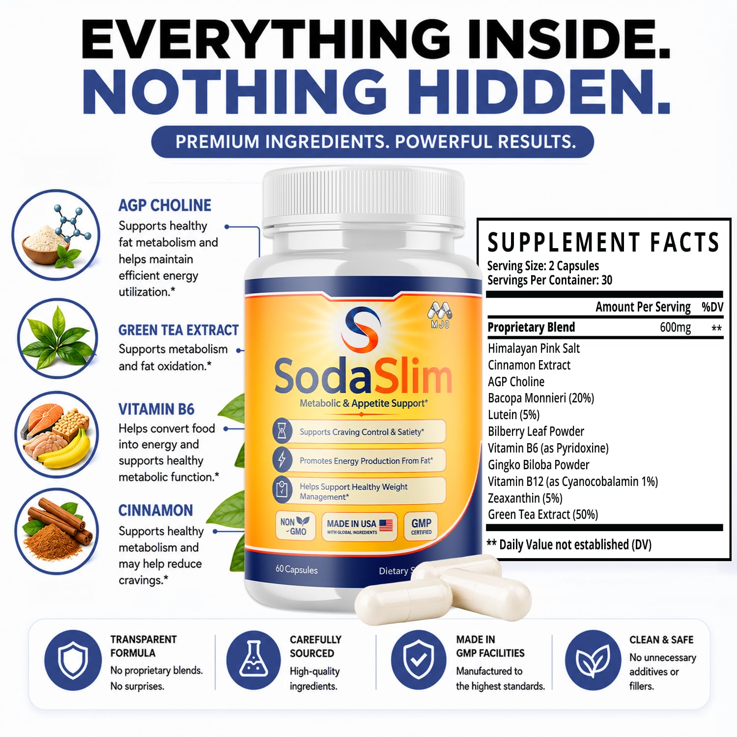 (2 Pack) Sodaslim Weight Management Soda Slim Advanced Pills (120 Capsules)