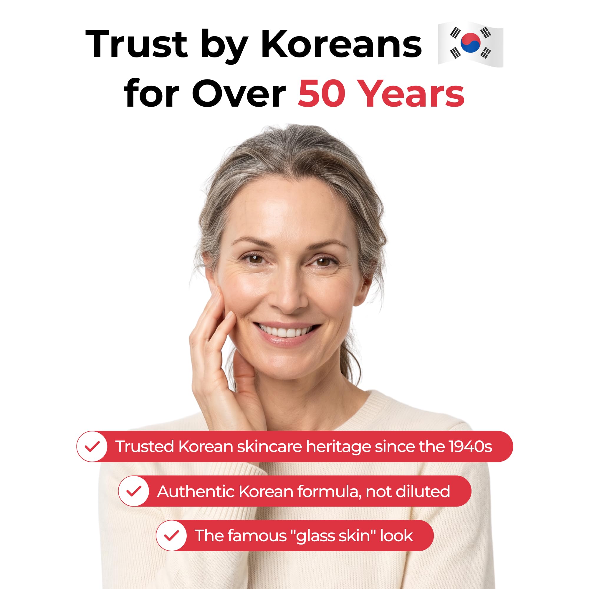 Time Reverse Cream, Korean Skin Care Face Moisturizer, 1.69 Fl Oz | Korean Skin Care Cream with Centella Asiatica, Collagen and Hyaluronic Acid in One Tube, Deep Hydration, Fast Absorption