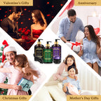 Pjordo 3 Pack Massage Oil for Massage Therapy, Lavender Oil for Relaxation, Sore Muscle Arnica Oil & Cellulite Massage Oil, with Massage Roller Ball & Thumb Saver Tool, Massage Kit for Him Her