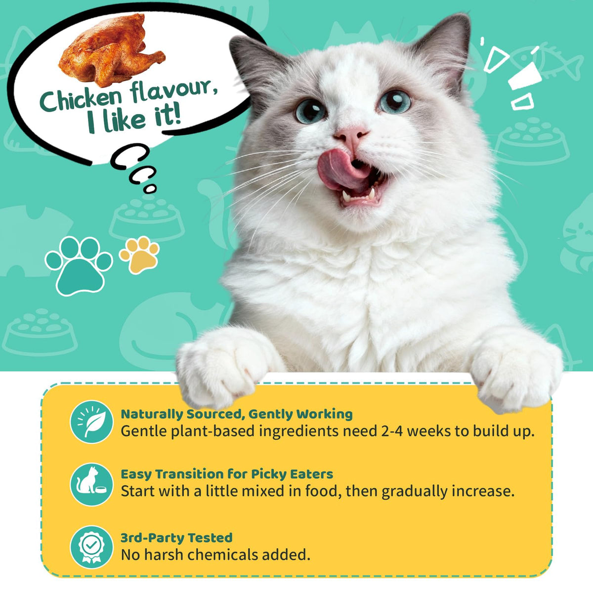 Allergy Relief for Cats, Cat Itchy Skin Relief - Omega 3 & Probiotic, 60ml