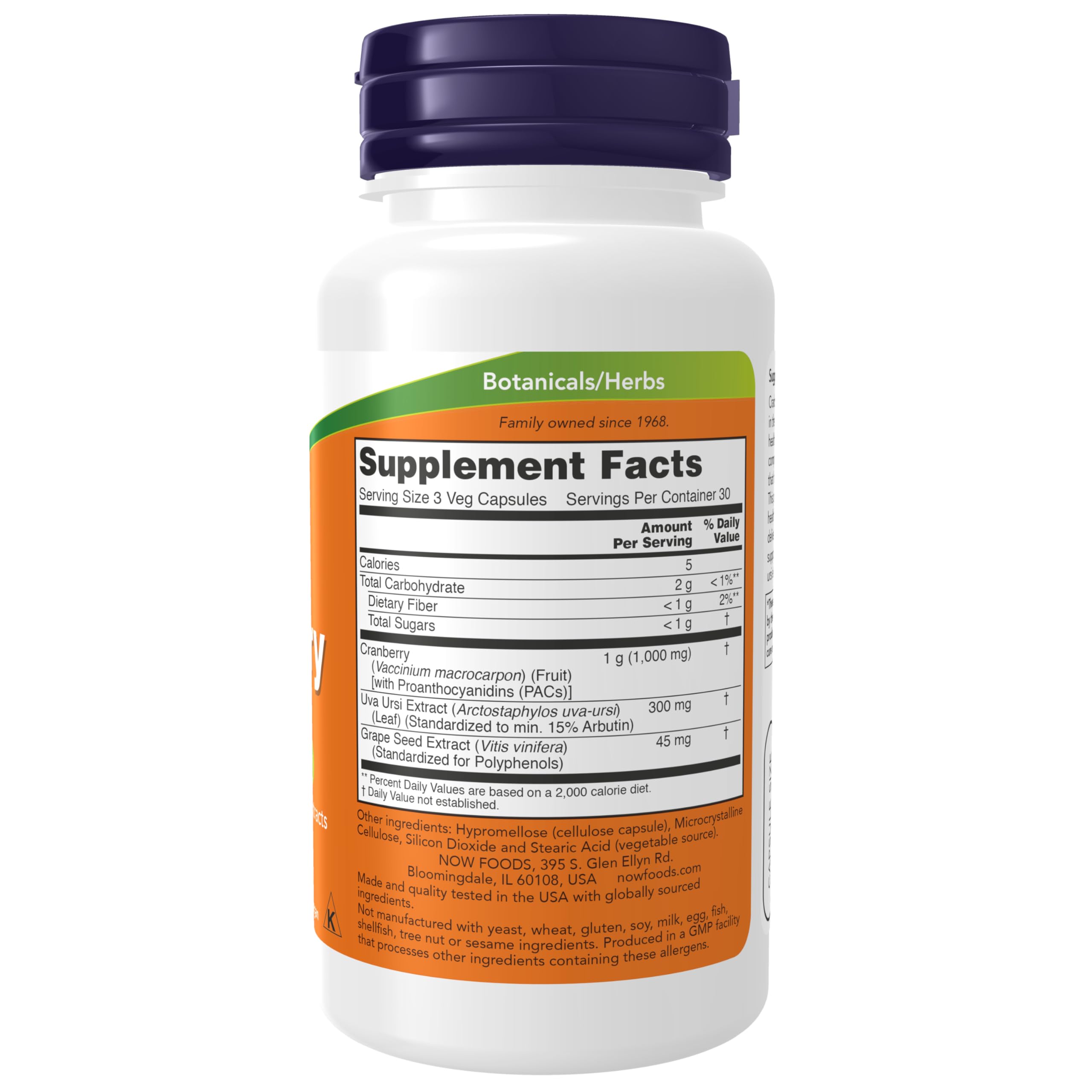 Buy now NOW Supplements, Cranberry with PACs, plus Uva Ursi and Grape Seed Extracts 90 Veg Capsules at indiglob india